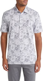 TravisMathew Private Deck Floral Short Sleeve Polo