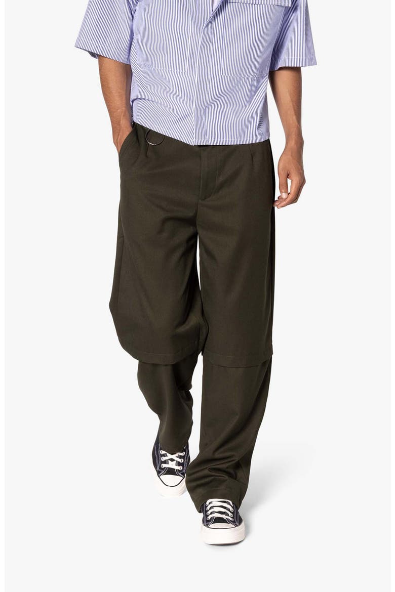 Hello Preppy Convertible Baggy Pants, Alternate, color, OLIVE
