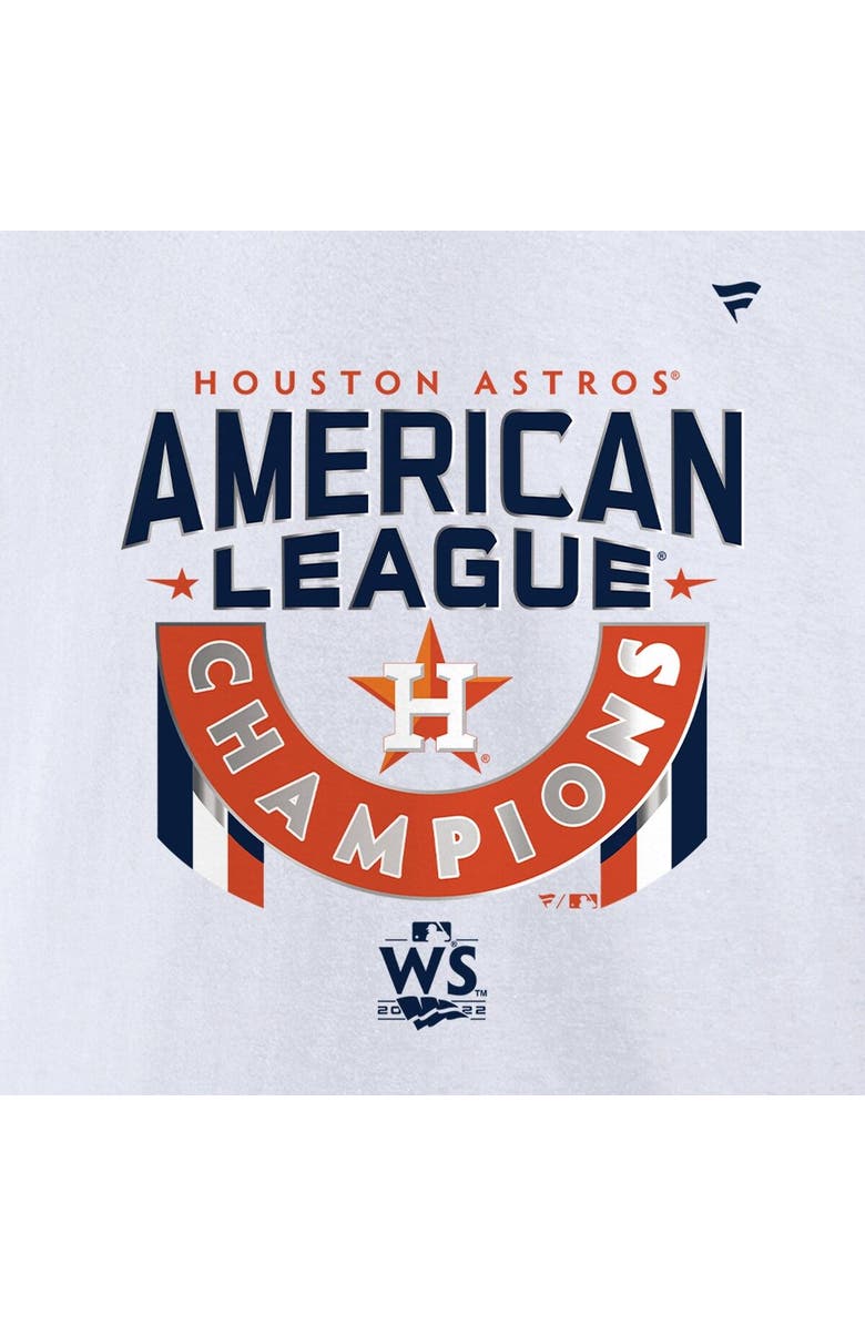 FANATICS Men's Fanatics Branded White Houston Astros 2022 American League Champions Locker Room Big & Tall T-Shirt, Alternate, color, 