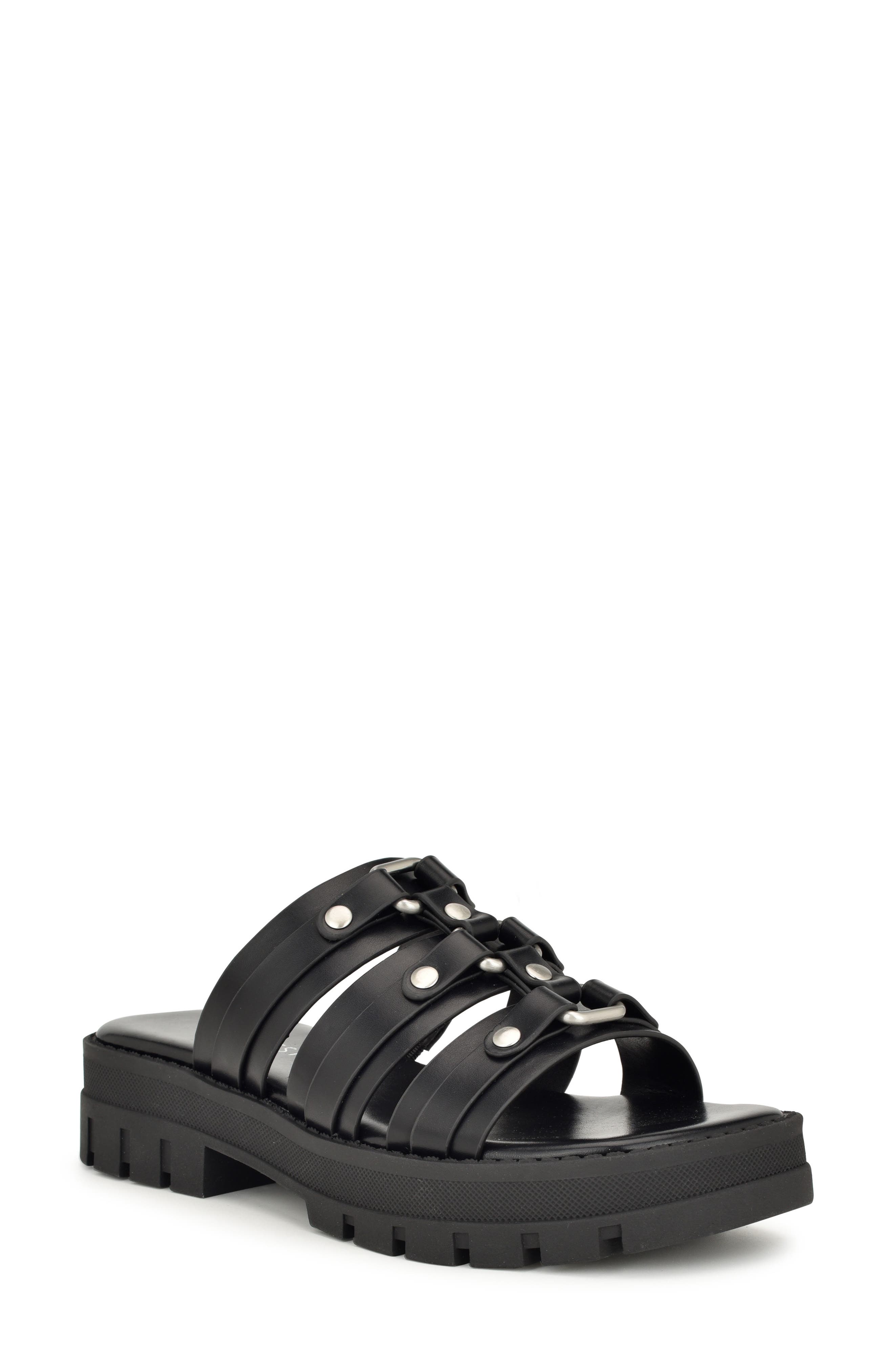Nine West Cazz Platform Slide Sandal, Main, color, 