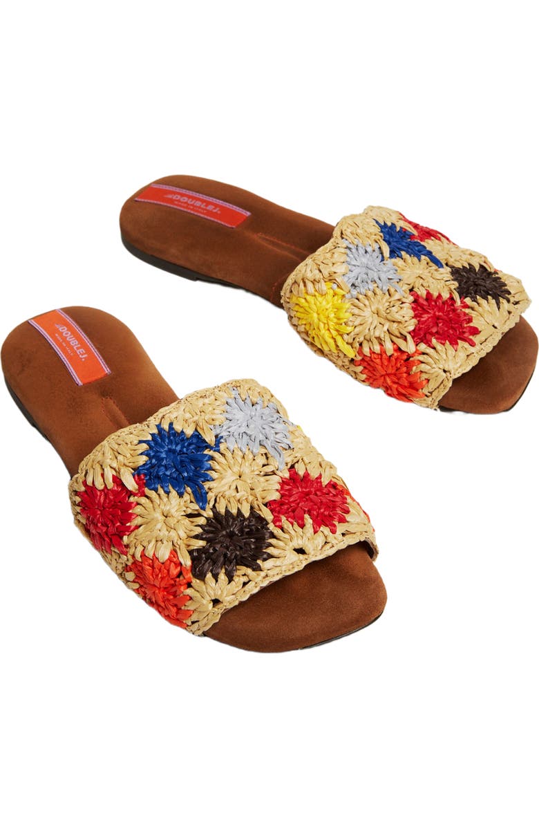 La DoubleJ Crochet Sandal Solid Grey, Alternate, color, Solid Grey