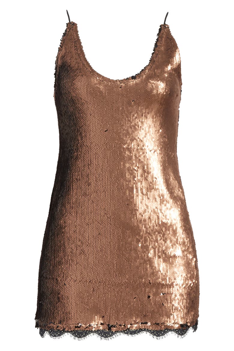 Seeing Double Sequin Slipdress, Alternate, color, BLACK COMBO