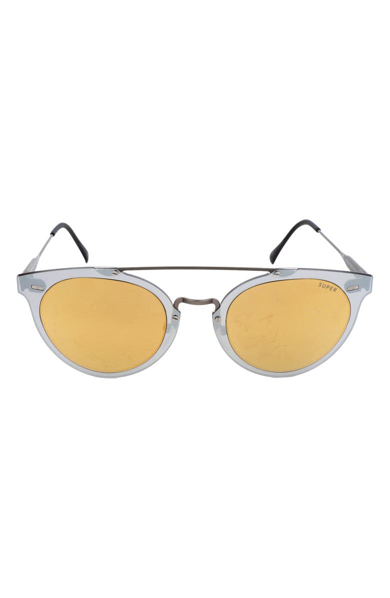 SUPER by RETROSUPERFUTURE<sup>®</sup> 53mm Round Sunglasses, Main, color, Silver