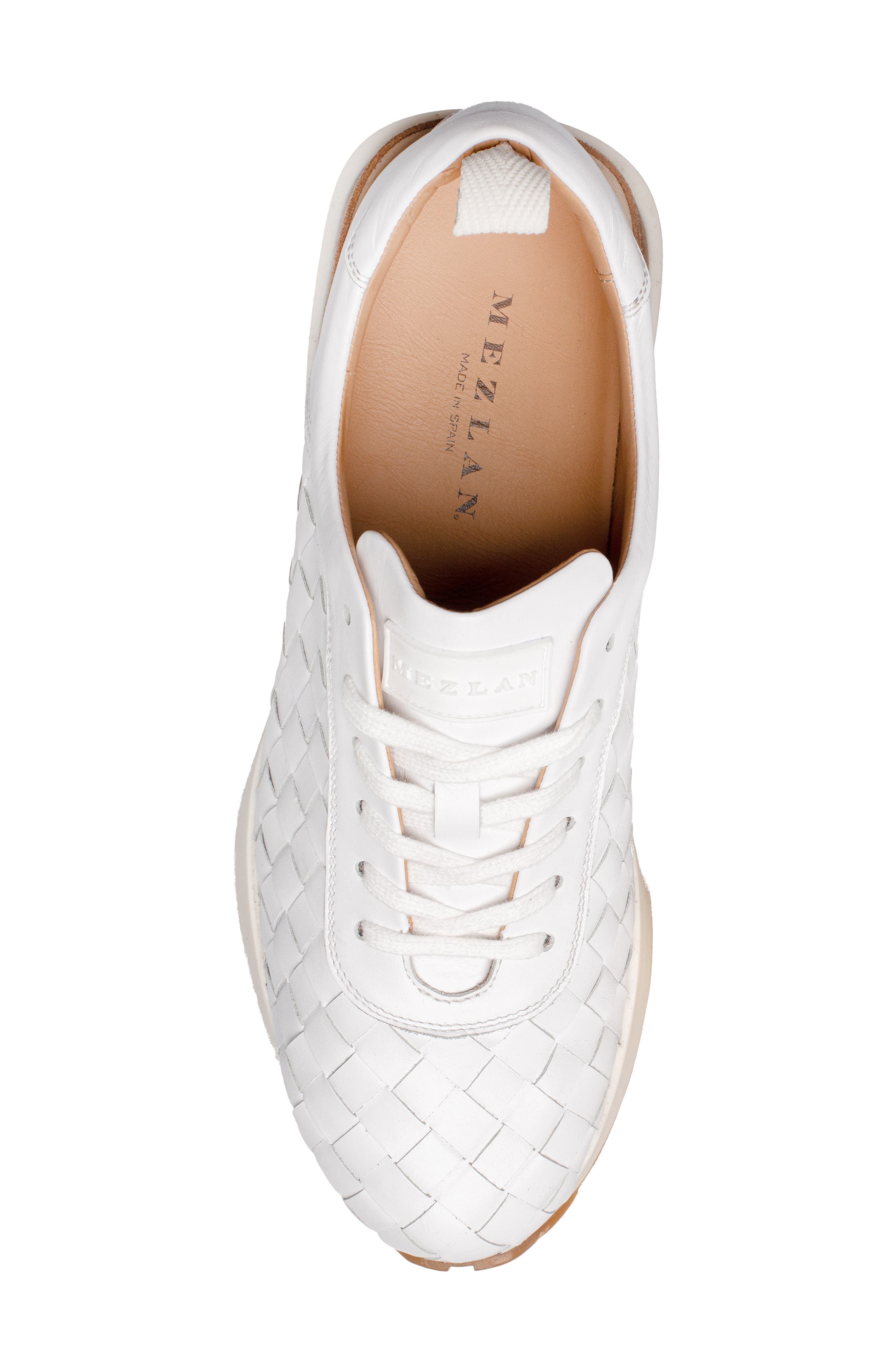 Mezlan Concha Sneaker, Alternate, color, White