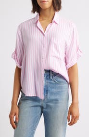 beachlunchlounge Murphy Stripe Button-Up Shirt