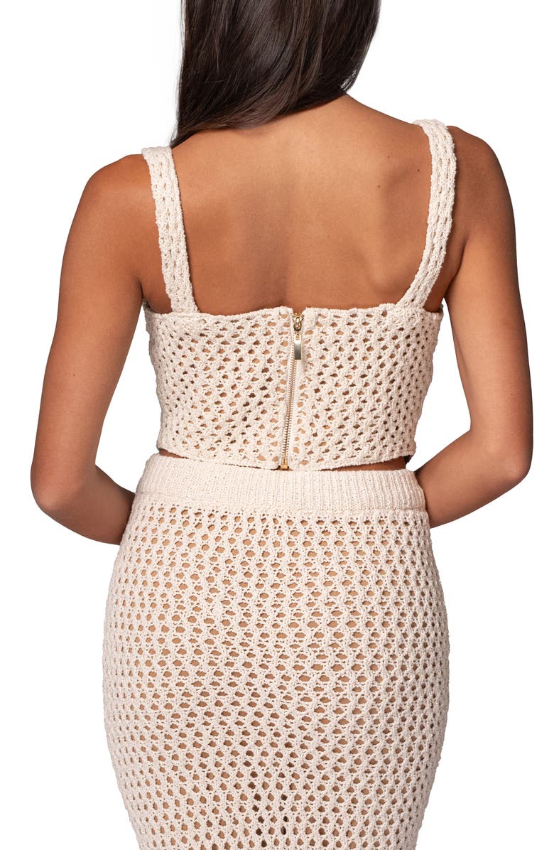 JLUXLABEL Beachside Crochet Tank, Alternate, color, 