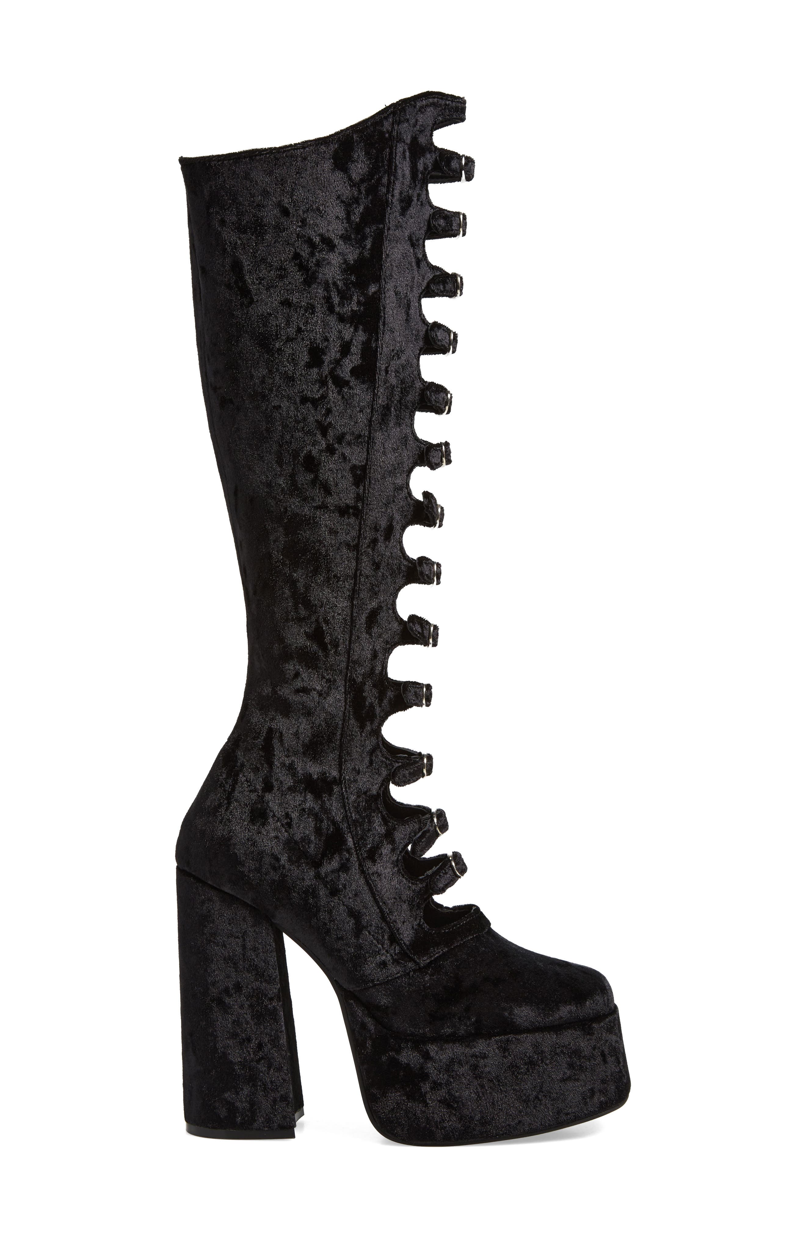 Jeffrey Campbell Xandra Knee High Platform Boot, Alternate, color, 