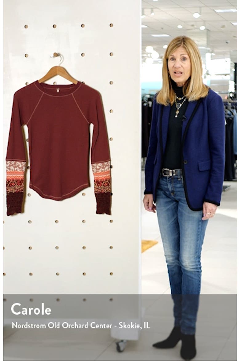 In the Mix Jacquard Cuff Top video
