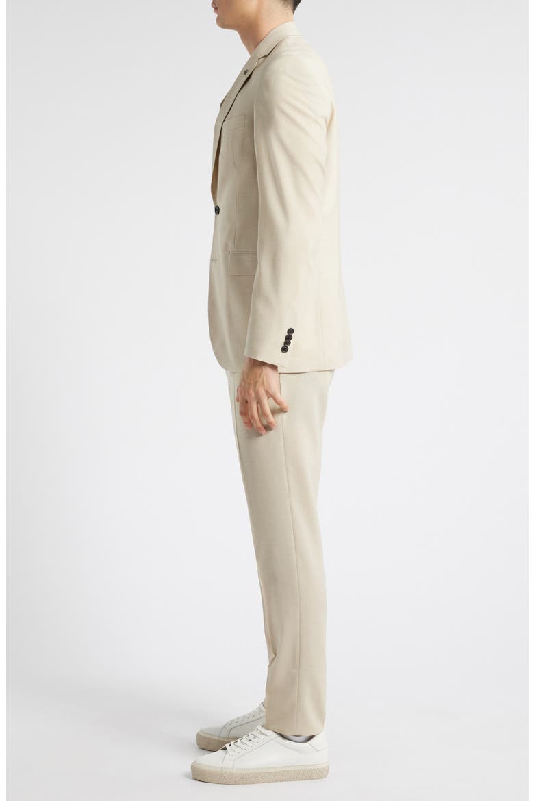Ross Slim Fit Solid Tan Wool Blend Suit, Alternate, color, SAND