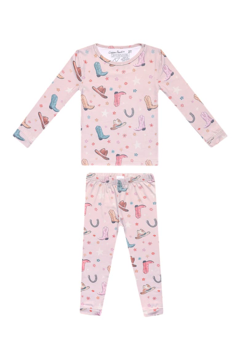 Cheyenne Fitted Jersey Two-Piece Pajamas, Main, color, CHEYENNE