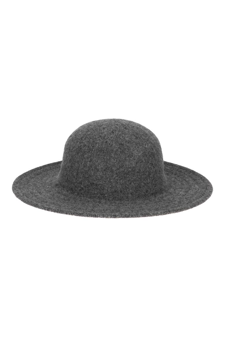 Knit Floppy Hat, Main, color, CHARCOAL