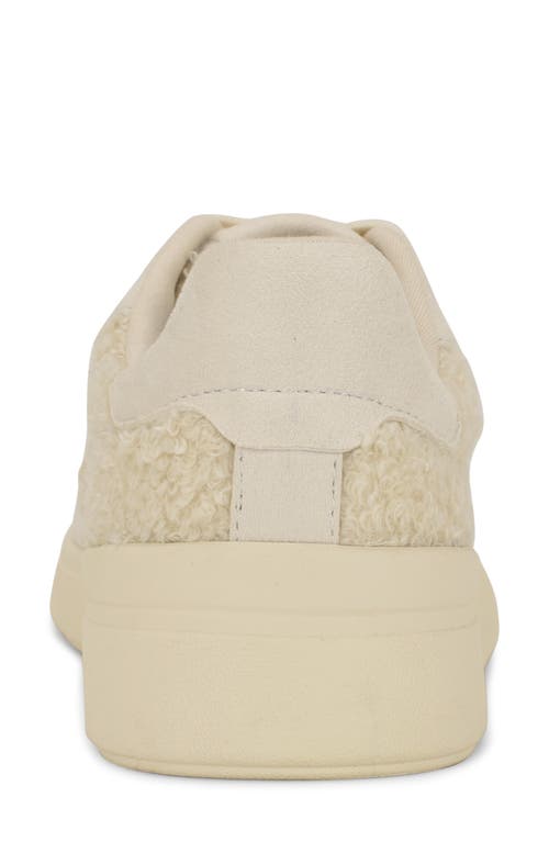 Nine West Linehan Round Toe Lace-up Sneakers In White
