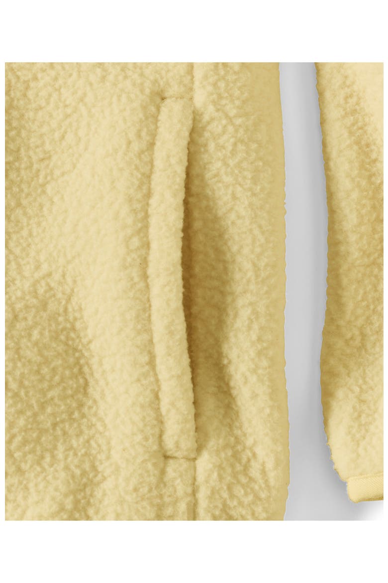 Unisex Snap Neck Fleece Pullover, Alternate, color, Pale Yellow