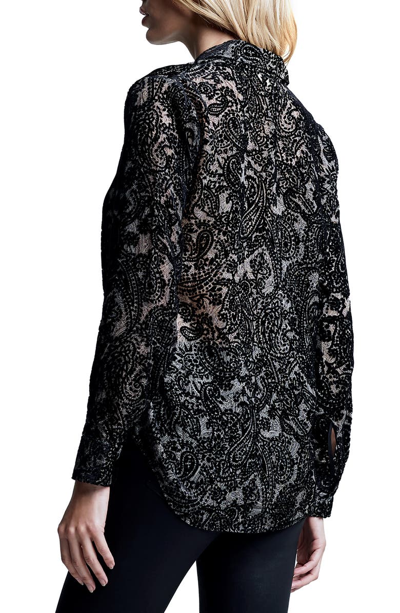 L'AGENCE Hailie Long Sleeve Button-Up Shirt, Alternate, color, 