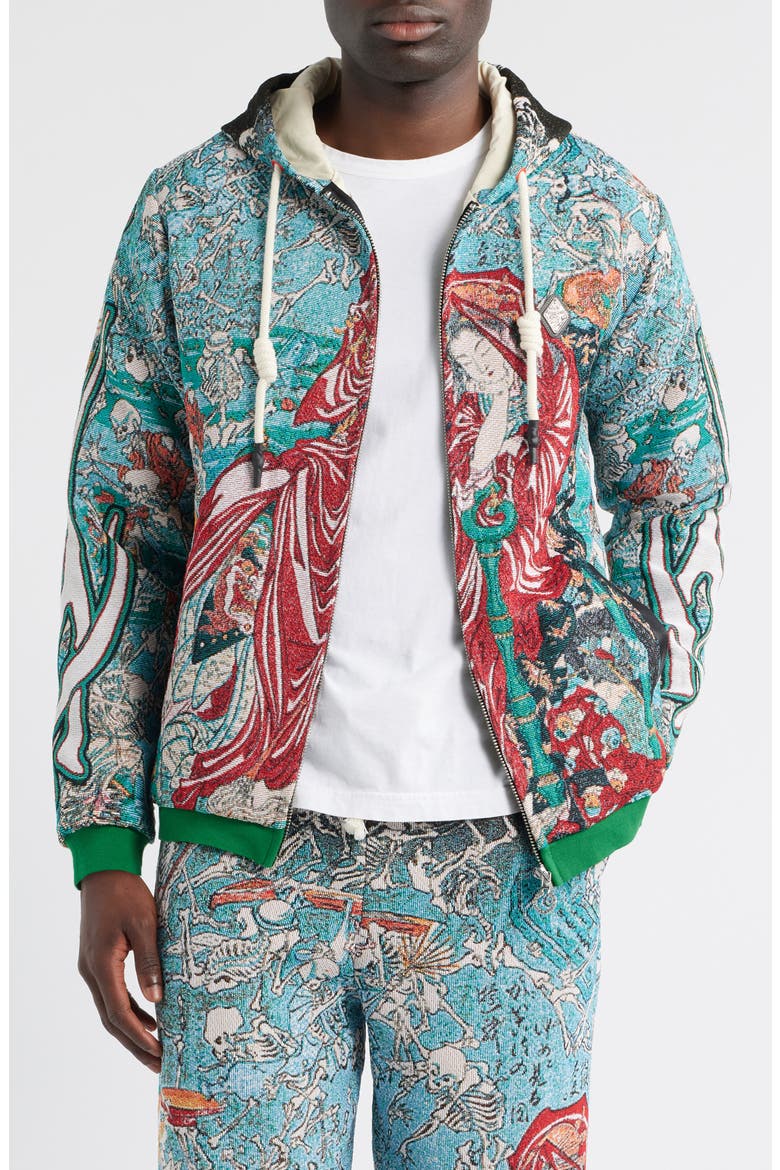 Jigoku Dayu Jacket, Main, color, GREEN