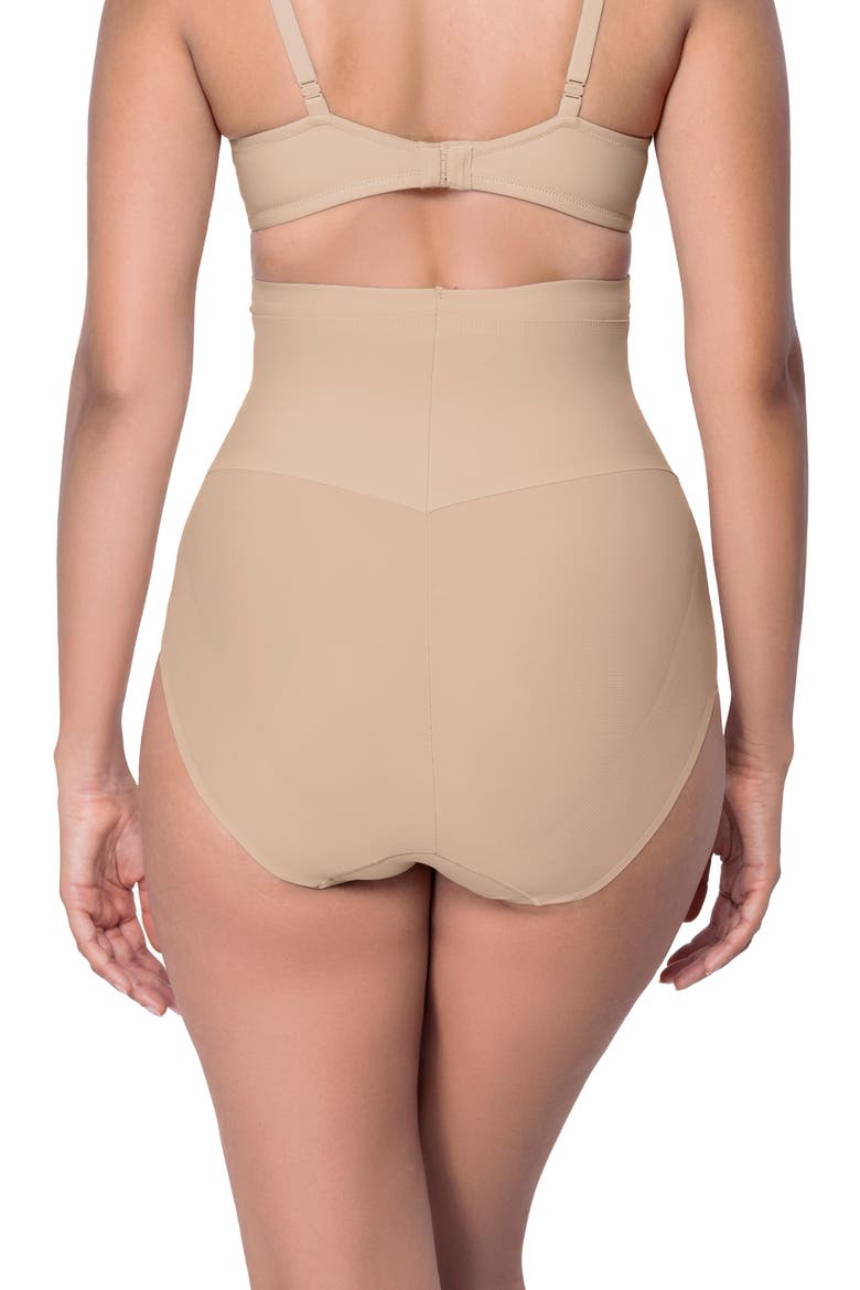 Flex Ability High Waist Shaping Briefs, Alternate, color, WARM BEIGE