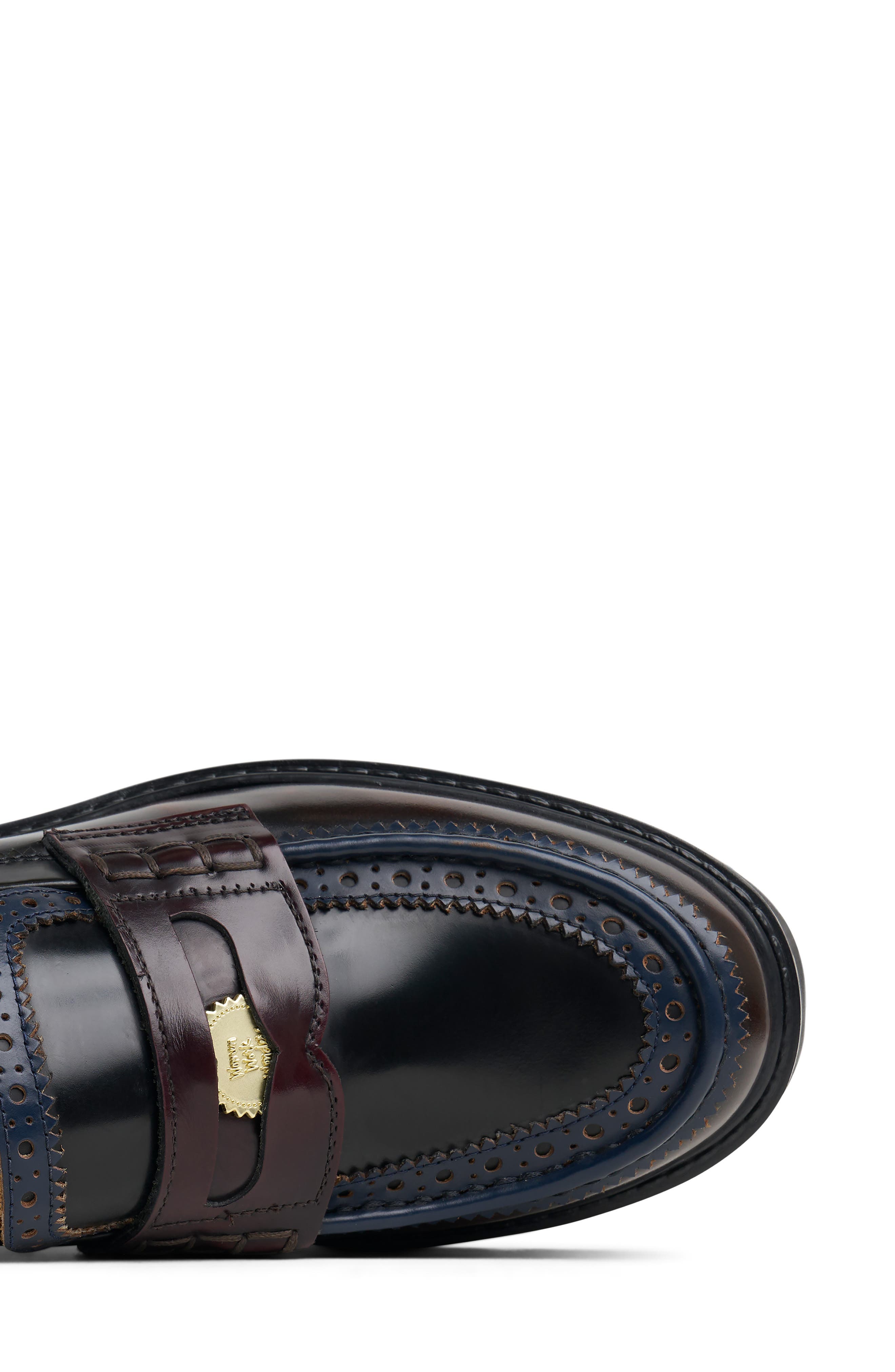 The Office of Angela Scott Ms. Savannah Platform Penny Loafer, Alternate, color, Burgundy Multi