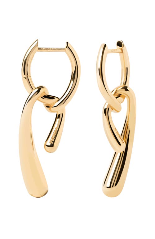 Pdpaola Twist Hoops In Gold
