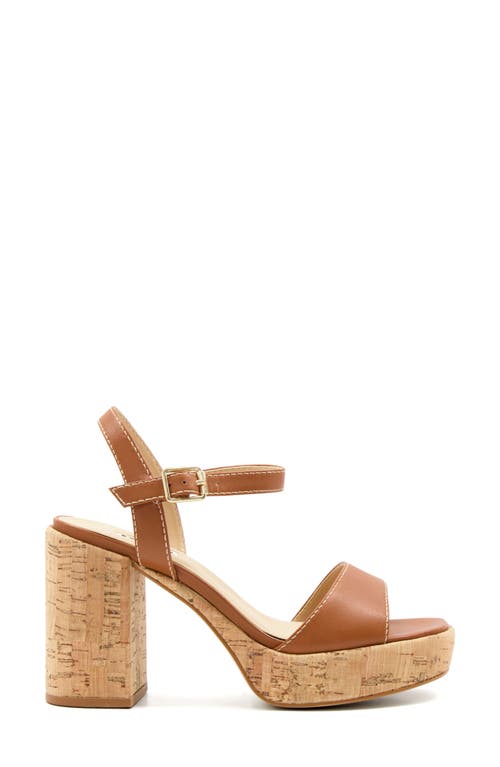 Dune London Jodi Platform Sandal In Brown