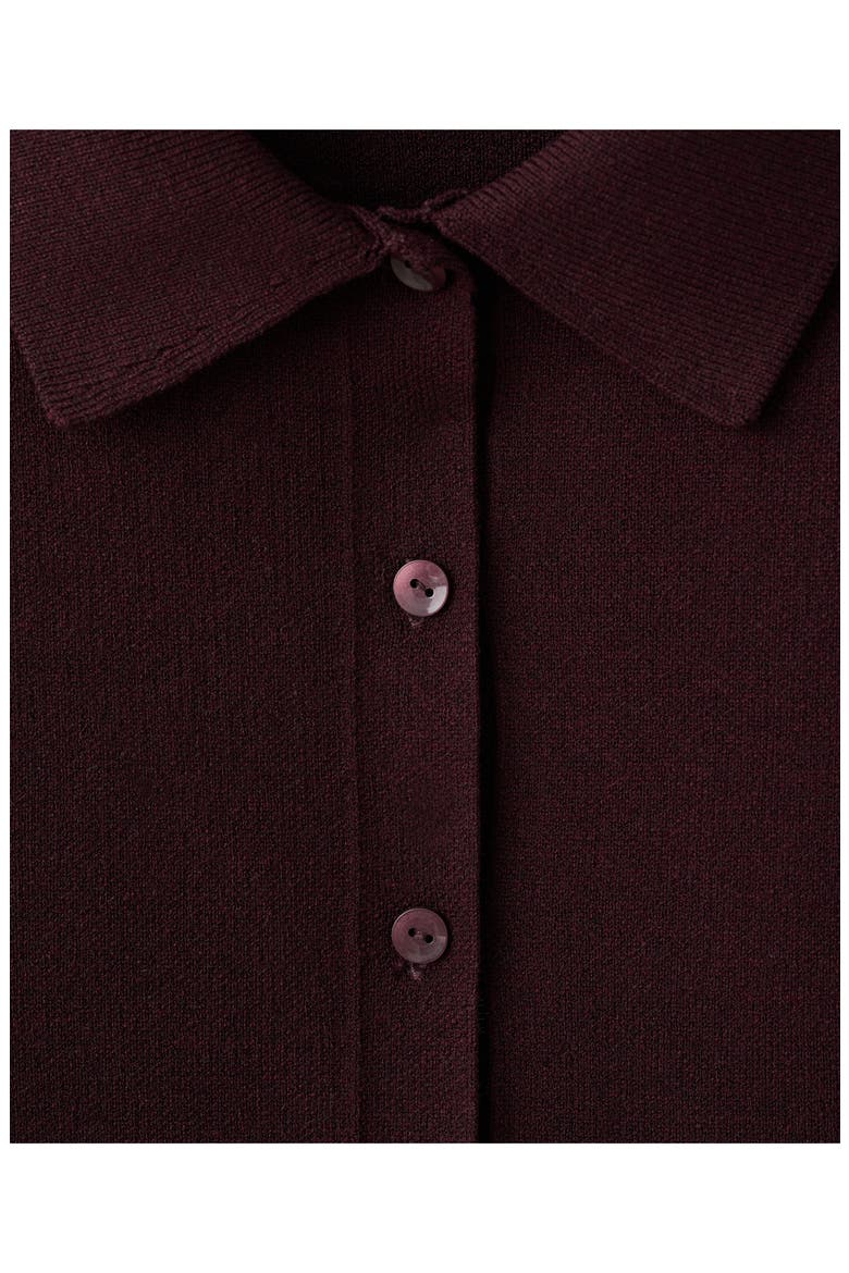 Collar Cardigan, Alternate, color, WINE