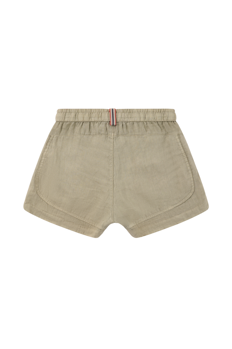 3.5incher Safari Linen Shorts Womens, Alternate, color, Olive Ash