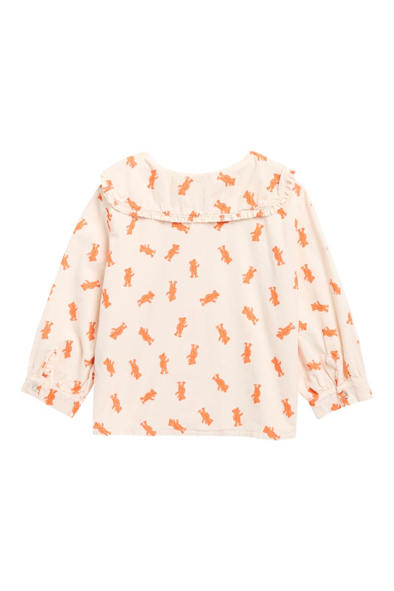 Kids' Softpaw Monster Print Organic Cotton Corduroy Shirt, Alternate, color, LIGHT PINK