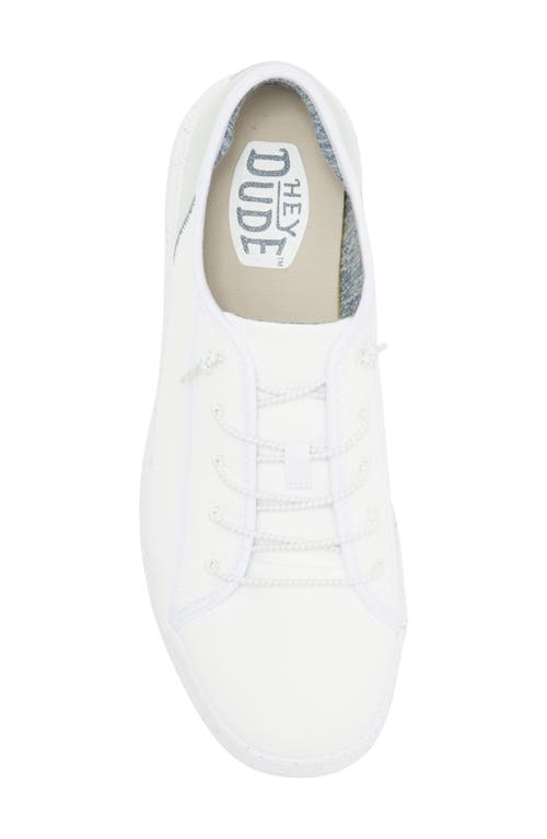 Hey Dude Cody Sport Mesh Sneaker In White