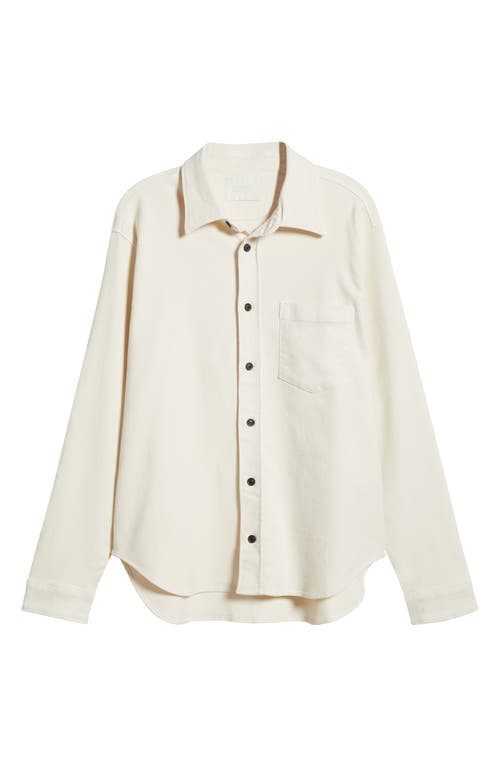 Citizen Of Humanity Citizens Of Humanity Luca Bucket Dye Knit Button-up Shirt In Neutral