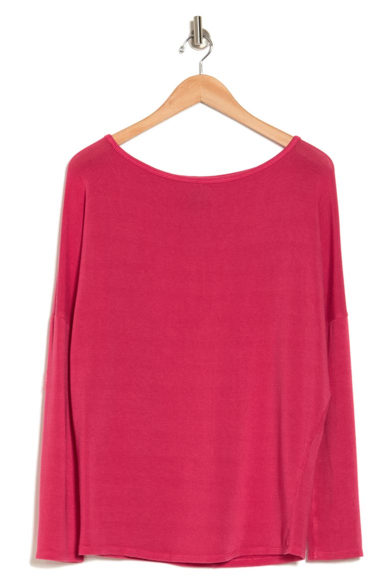 Boatneck Dolman Sweater, Alternate, color, BEETROOT PURPLE
