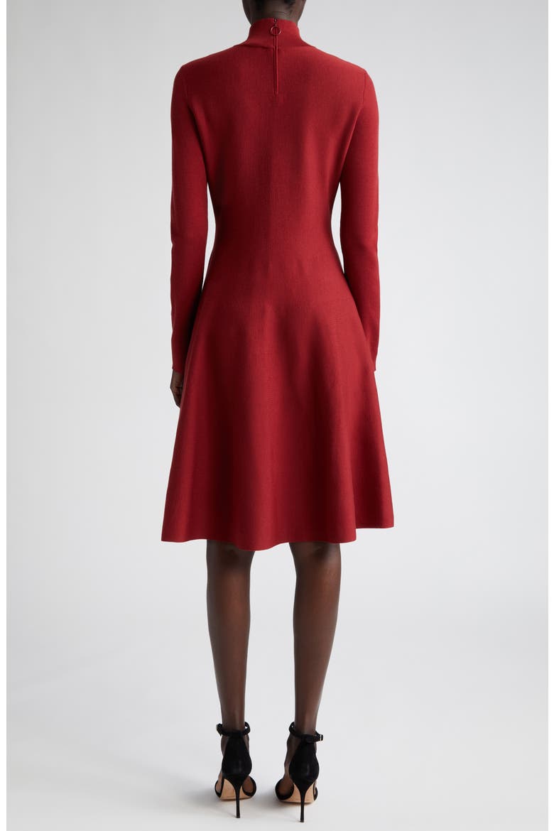 Long Sleeve Knit Dress, Alternate, color, CRIMSON