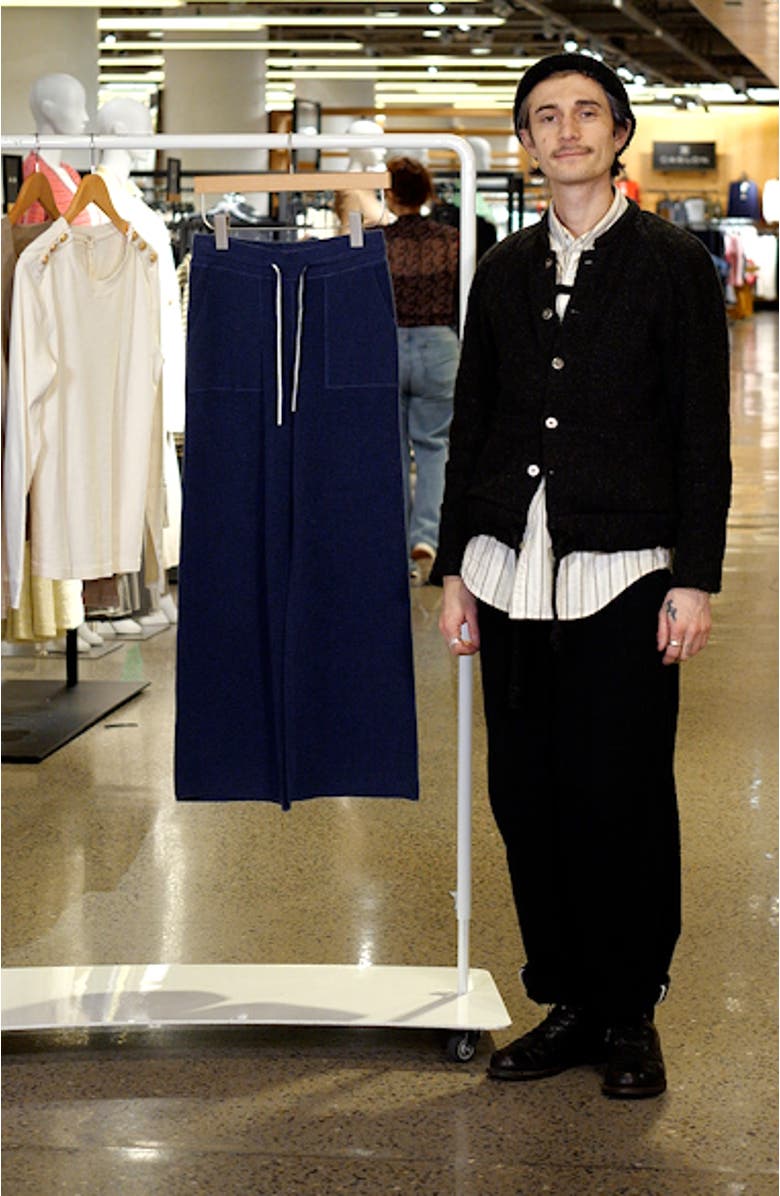 Joan Cotton Waffle Wide Leg Pants, sales video thumbnail