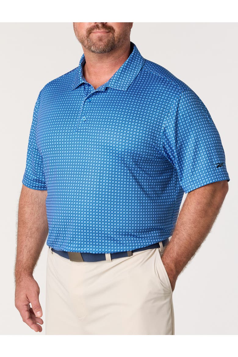 Big & Tall Basketweave Performance Polo Shirt V2, Main, color, VIRTUAL BLUE
