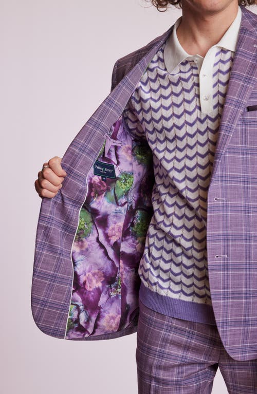 Paisley & Gray Dover Slim Fit Sport Coat In Purple