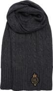 Lauren Ralph Lauren Cable Crest Patch Scarf