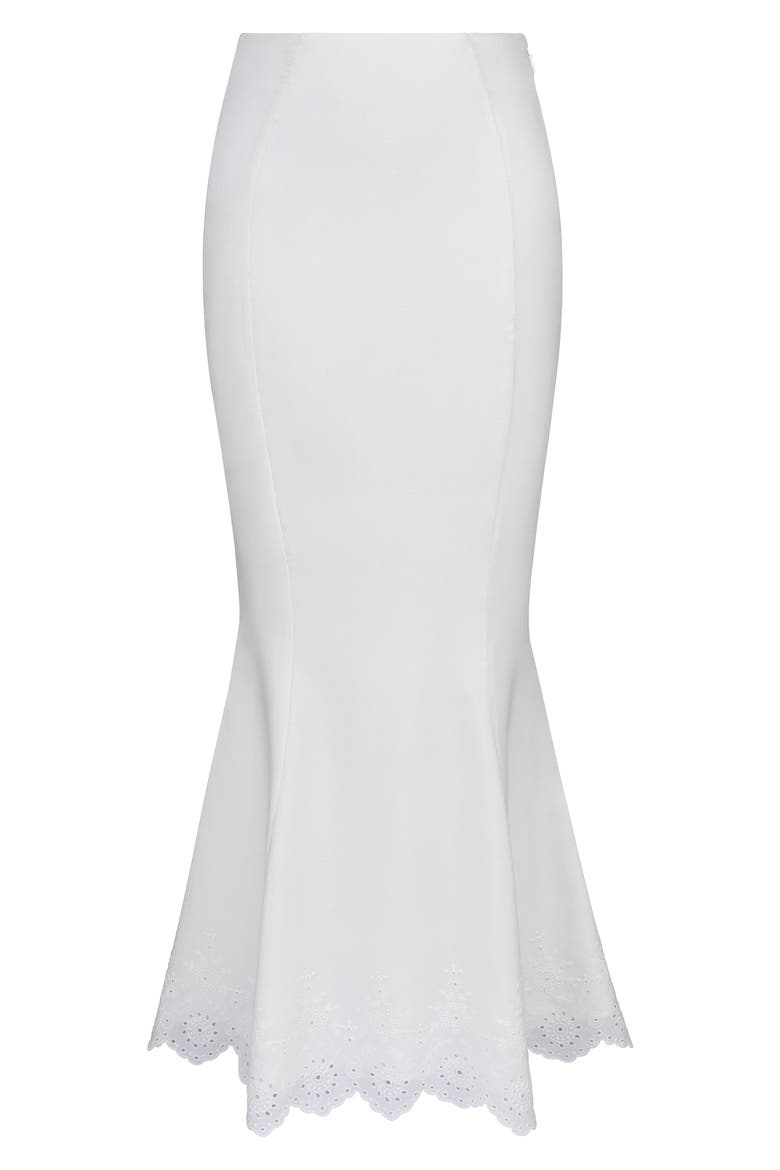 Isorella Eyelet Maxi Skirt, Alternate, color, WHITE