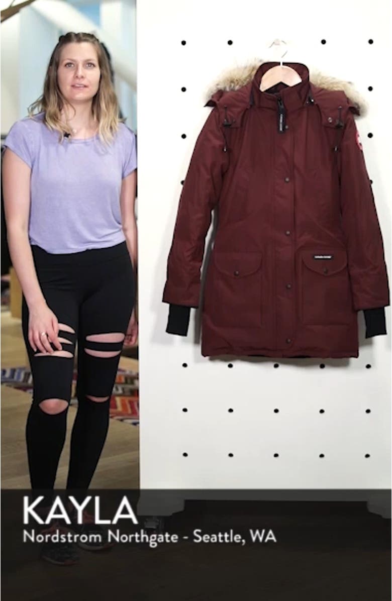 Trillium Regular Fit Down Parka with Genuine Coyote Fur Trim, sales video thumbnail