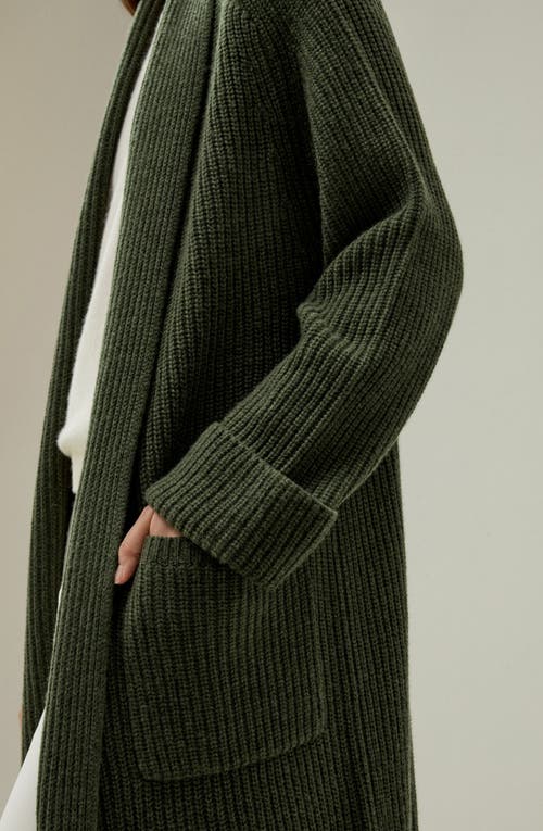 Lilysilk X Lydia Millen 'evergreen' Cardigan In Green