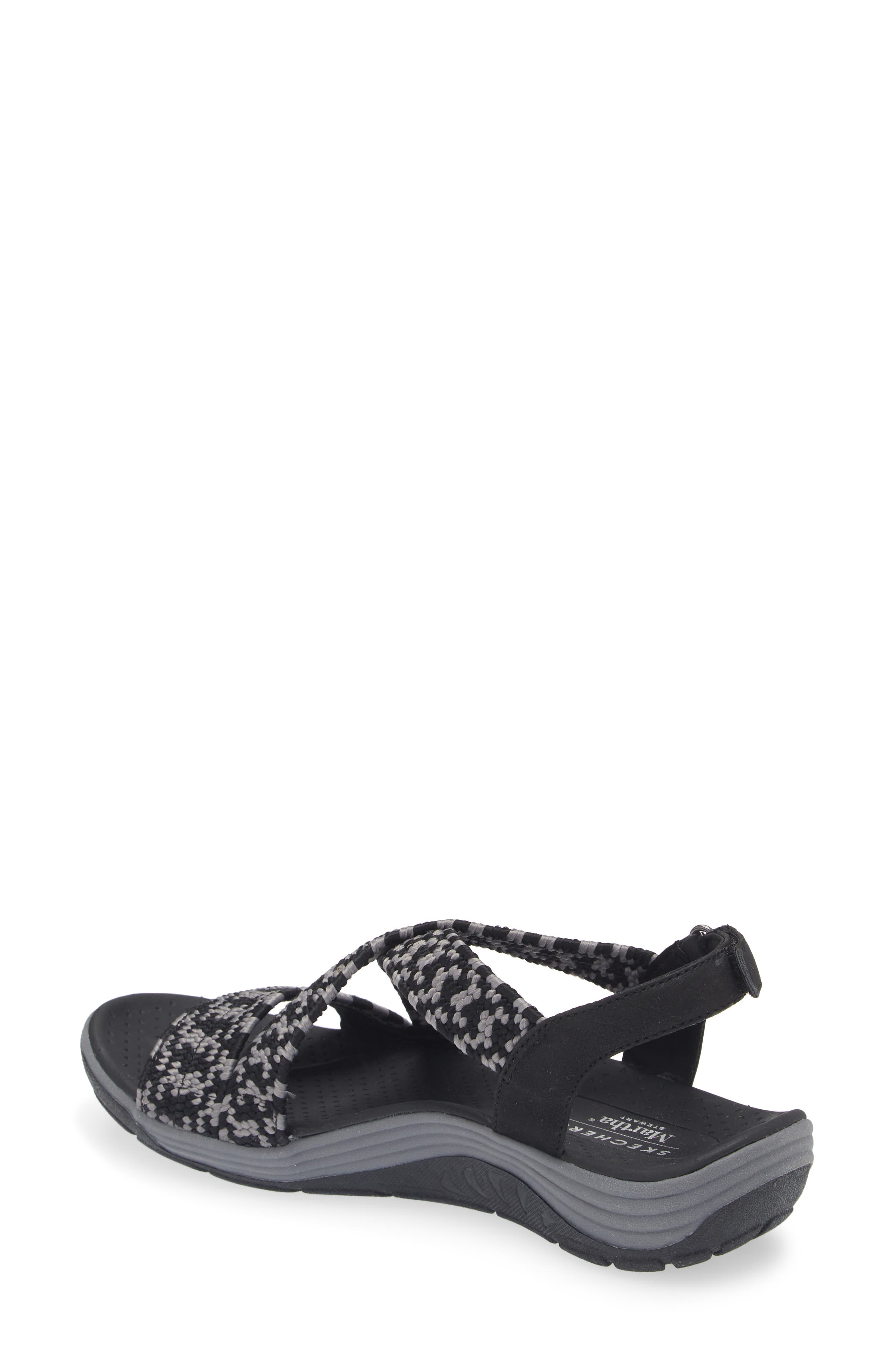 x Martha Stewart Reggae Cup Coastal Trail Sandal, Alternate, color, BLACK/ CHARCOAL