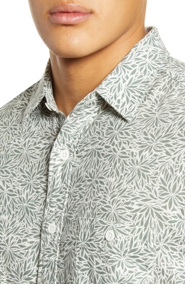 Faherty Coast Short Sleeve Button-Up Shirt, Alternate, color,