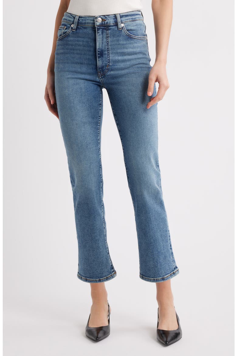 Le Sleek High Waist Ankle Straight Leg Jeans, Main, color, VICE