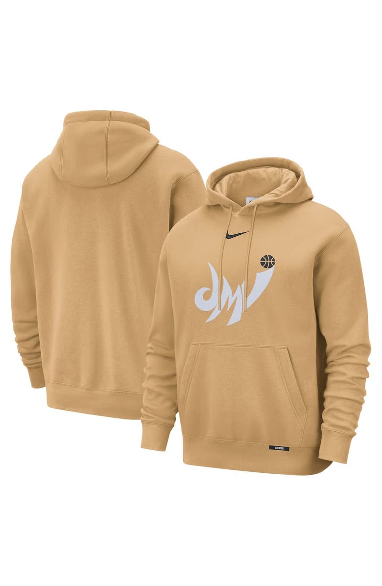 Nike Men's Nike Gold Washington Wizards 2025/26 City Edition Essential Logo Remix Hoodie, Main, color, Gold