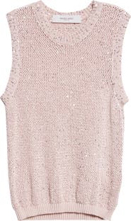 Golden Goose Sequin Mesh Knit Tank