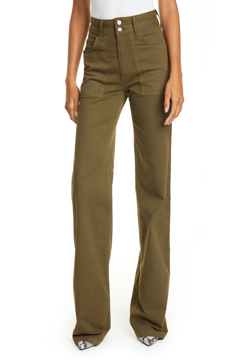 Crosbie High Waist Cargo Jeans, Main, color, ARMY