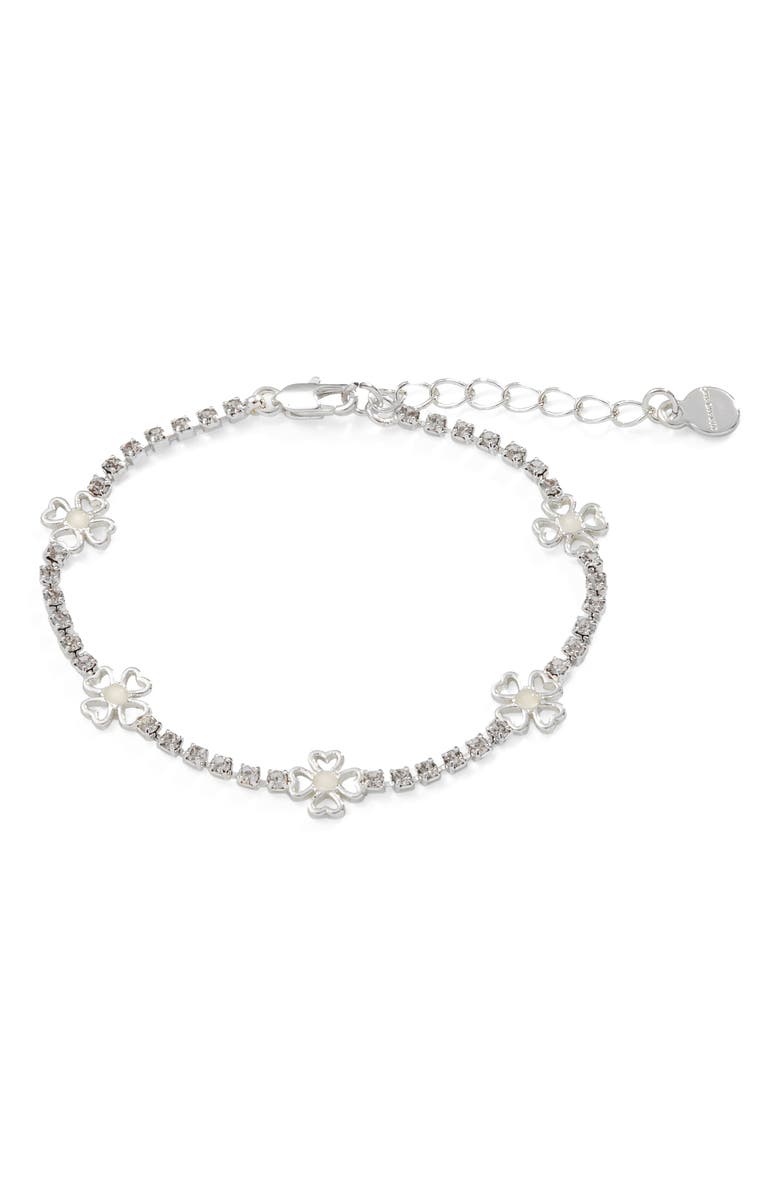 Alex and Ani Love And Luck Inline Tennis Bracelet, Main, color, 