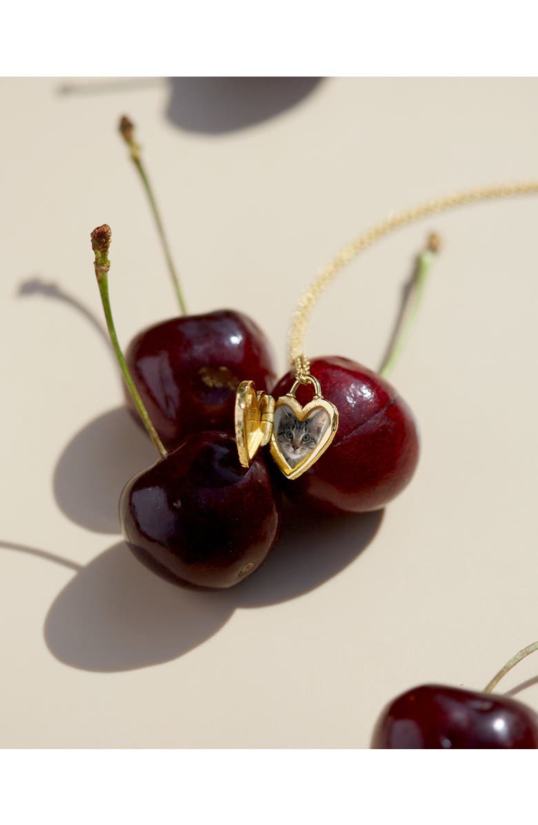 Ottoman Hands Locket Heart Necklace, Alternate, color, Gold