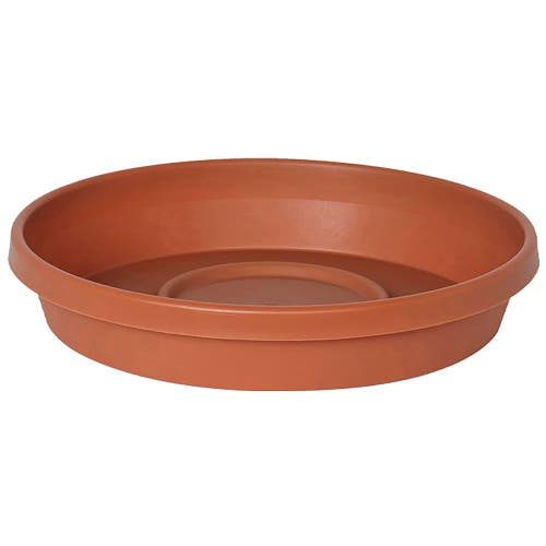Bloem Terra 20 Inch Resin Saucer In Brown