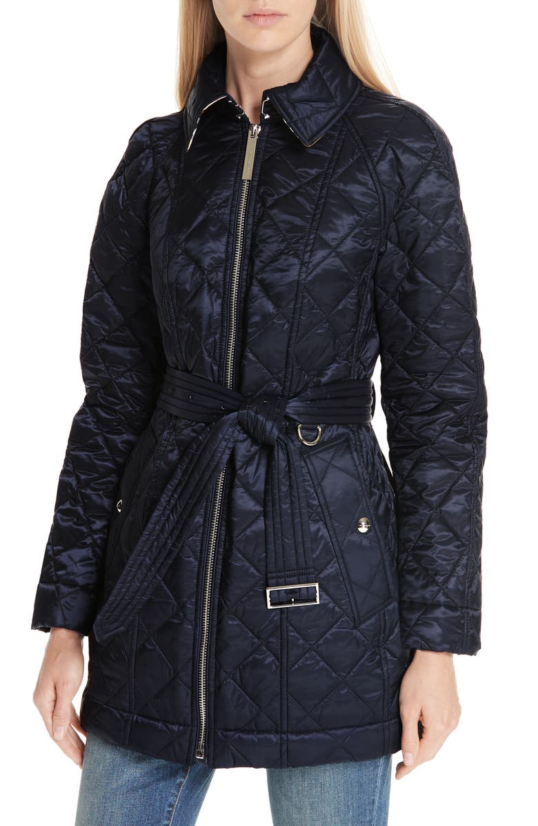 Burberry Baughton 18 Quilted Coat, Alternate, color, 