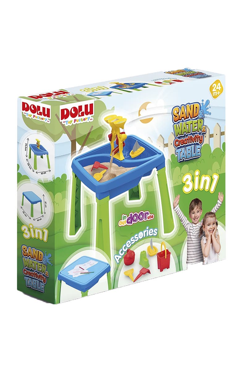 Dolu 3In1 Activity Table, Alternate, color, Multicolored