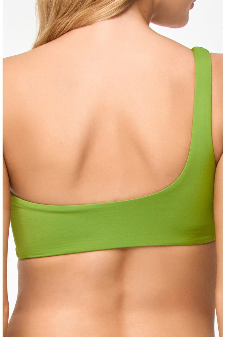 Liora One Shoulder Moderate Coverage Swim Top, Alternate, color, VERDANT