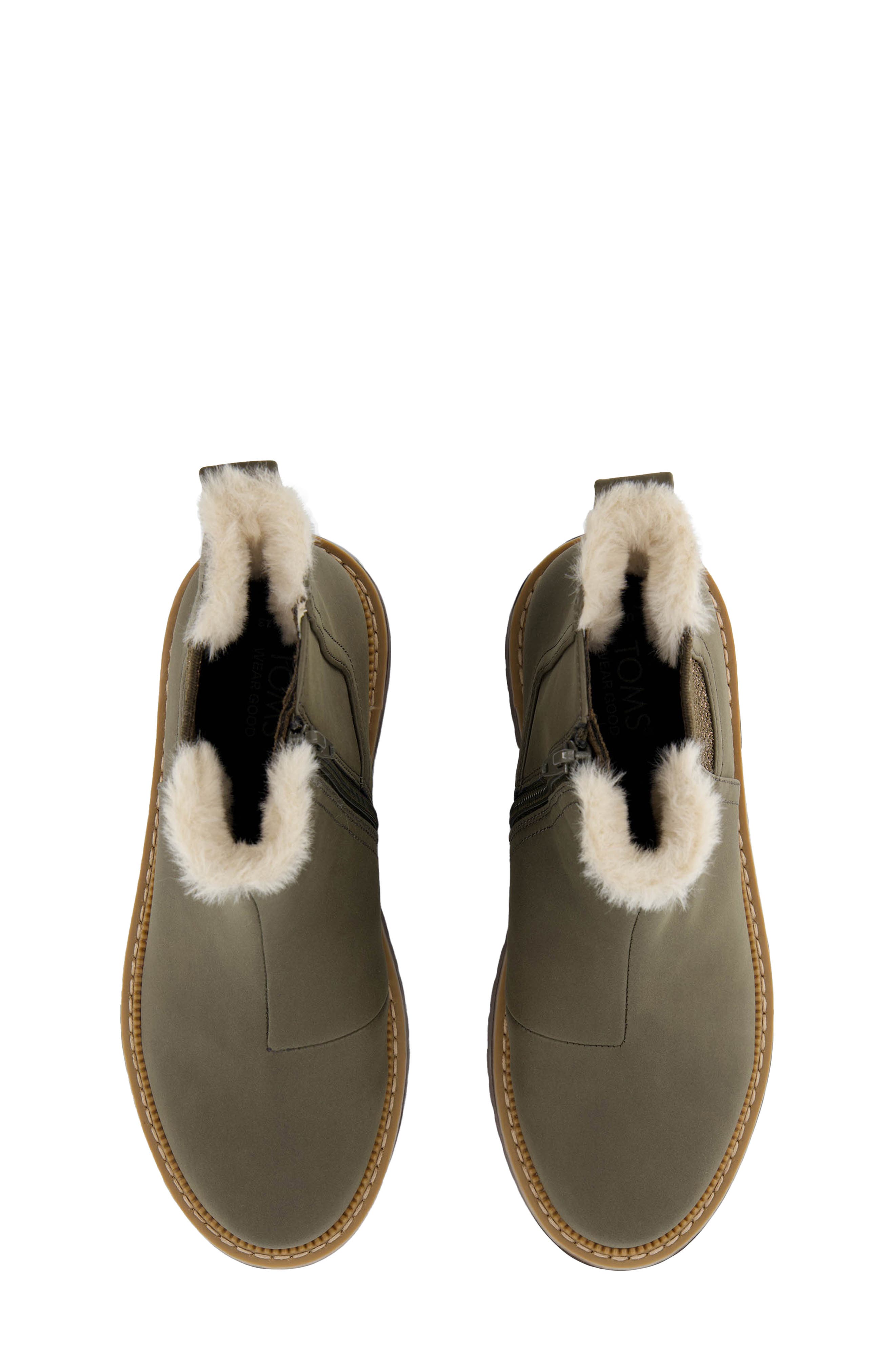 TOMS Kids' Bennet Bootie, Alternate, color, Dark Green